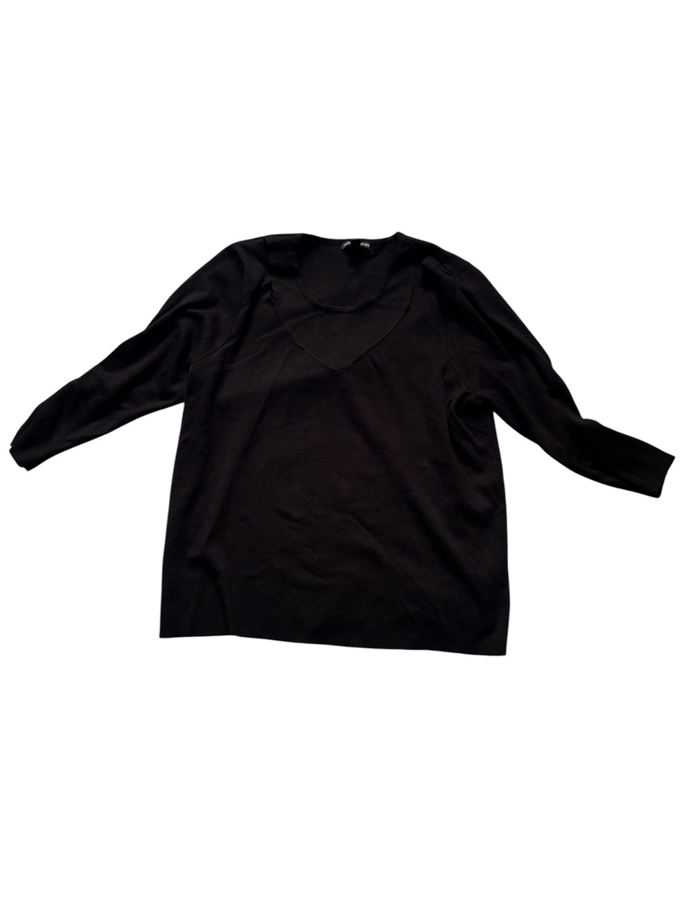 Cable & Gauge Black Women’s V-Neck Sweater